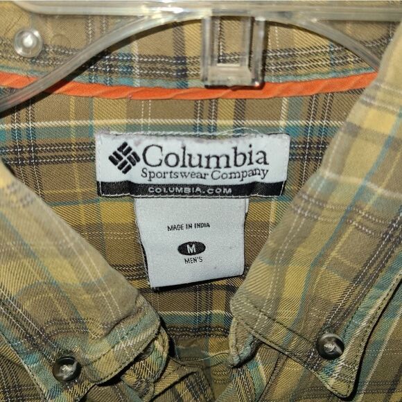 Columbia Men's Plaid Cotton Button Down Shirt - Picture 7 of 14